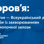 Всеукраїнський день боротьби із захворюванням на рак молочної залози